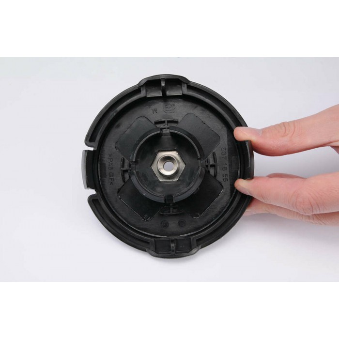 Головка для кріплення жилки до газонокосарок FLO: Ø=2-2,4 мм, 5 адаптерів, Ø=108 мм, h=58 мм [10/40]