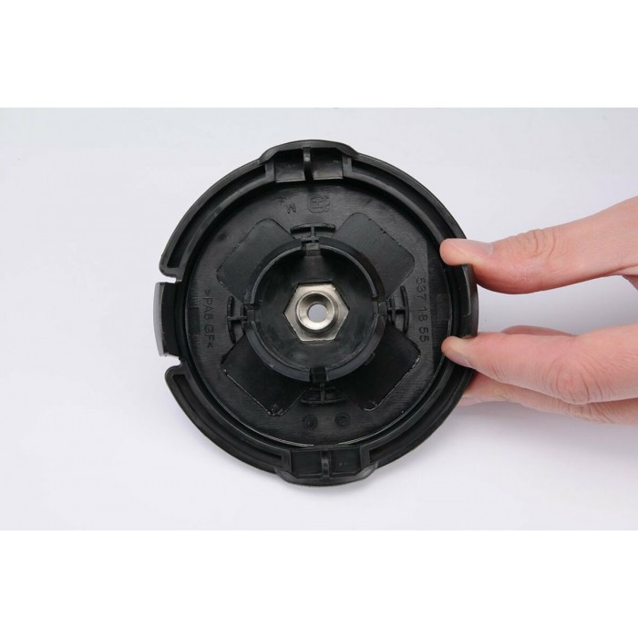 Головка для кріплення жилки до газонокосарок FLO: Ø=2,4- 2,7 мм, 5 адаптерів, Ø=123 мм, h=70 мм [10]