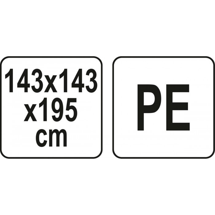 Міні-теплиця присадибна складана FLO, 8 полиць, 143х 143х 195 см з плівкою ПВХ [1]