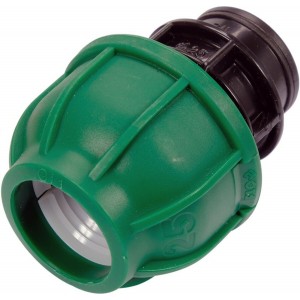 Муфта до водяних пластикових труб з внутр. різьбою 25 мм- 1/2" FLO поліпропіленова, для тиску 1 MPa