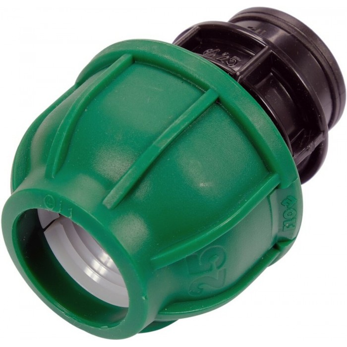 Муфта до водяних пластикових труб з внутр. різьбою 25 мм- 1/2" FLO поліпропіленова, для тиску 1 MPa