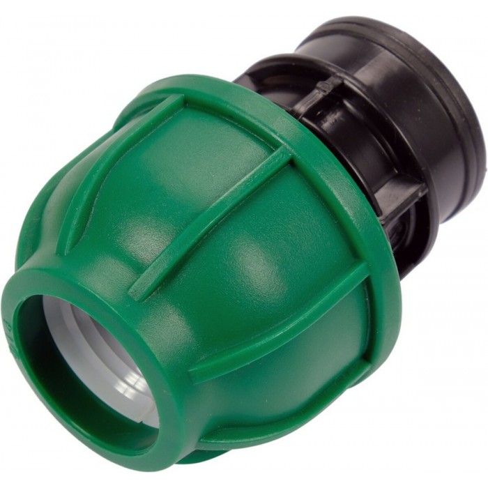 Муфта до водяних пластикових труб з внутр. різьбою 25 мм- 3/4" FLO поліпропіленова, для тиску 1 MPa