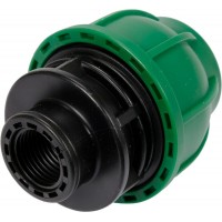 Муфта до водяних пластикових труб з внутр. різьбою 32 мм- 1/2" FLO поліпропіленова, для тиску 1 MPa