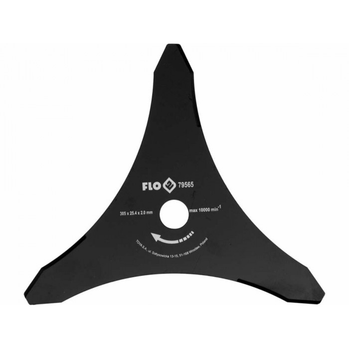 Ніж 3-різцевий до бензокоси FLO, 305 мм, кріпильний Ø= 25,4 мм [25/50]