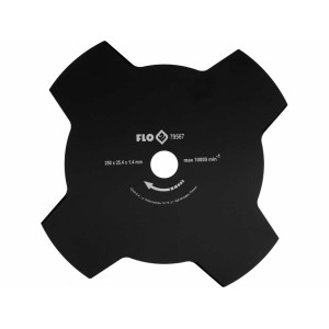 Ніж 4-різцевий до бензокоси FLO, 250 мм, кріпильний Ø= 25,4 мм [25/50]