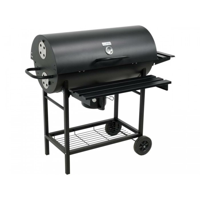 Гриль прямокутний вугільний  LUND, 71х 35 см, на 4 ніжках (з 2 колесами) з кришкою; 108х66х94/122 см