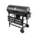 Гриль прямокутний вугільний  LUND, 71х 35 см, на 4 ніжках (з 2 колесами) з кришкою; 108х66х94/122 см