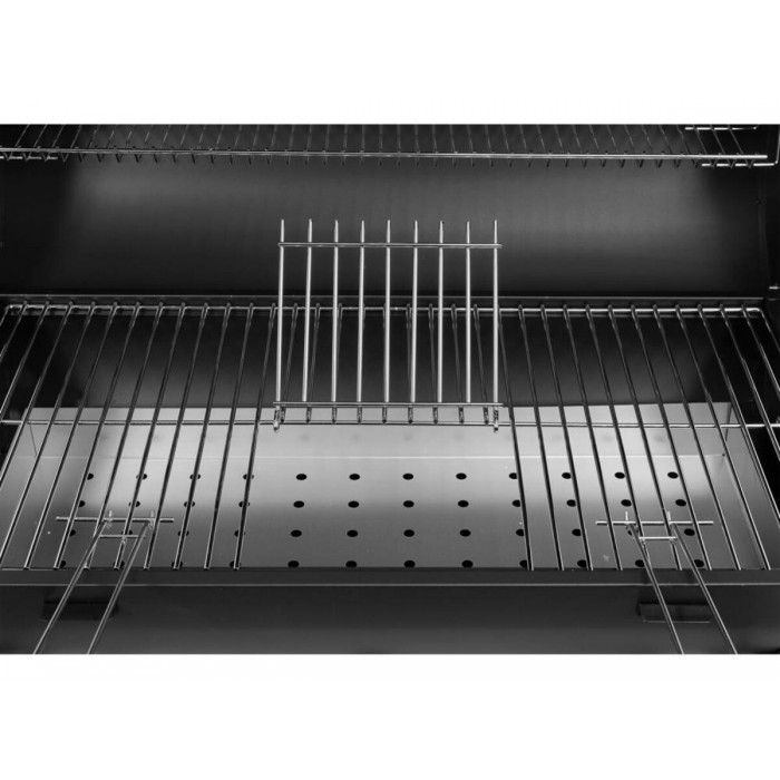 Гриль прямокутний вугільний  LUND, 71х 35 см, на 4 ніжках (з 2 колесами) з кришкою; 108х66х94/122 см