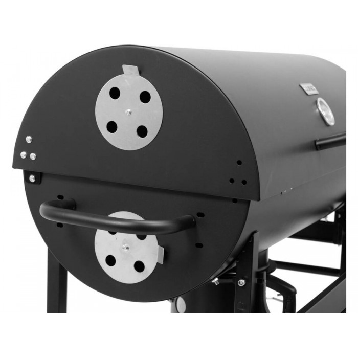 Гриль прямокутний вугільний  LUND, 71х 35 см, на 4 ніжках (з 2 колесами) з кришкою; 108х66х94/122 см