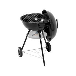 Гриль круглий вугільний LUND, решітка Ø=41 см, на 3 ніжках (з 2 колесами) з кришкою; 48х44х73 см [1]