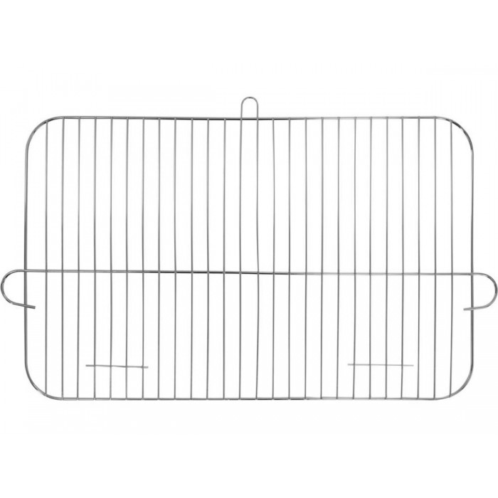 Гриль прямокутний вугільний LUND, решітк 48х 27 см, на 4 ніжках (з 2 колесами) з полкою; 86х35х80 см