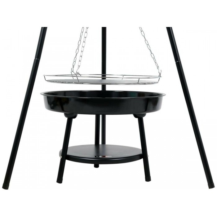 Гриль підвісний на 3 ніжках LUND, 150х 80х 80см, решітка Ø= 46см чаша- 52см з регул. висоти 30-67 см