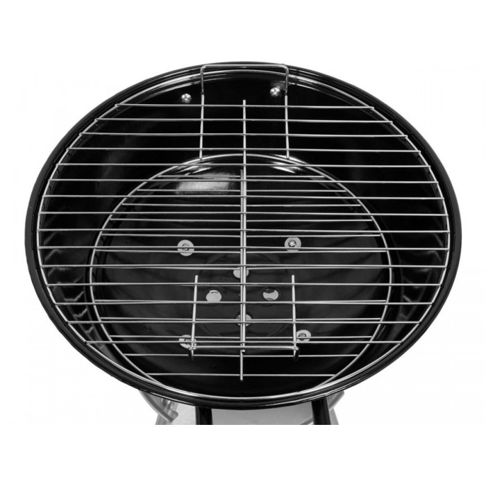 Гриль круглий вугільний LUND, решітка Ø= 41см, на 4 ніжках/ 2 колеса з кришкою; 47х44х73 см