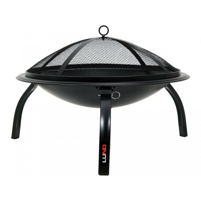 Чаша для вогню  LUND Ø= 56 см, вис.- 39 см на 3-х розкладних ніжках з сітчатою кришкою [1]