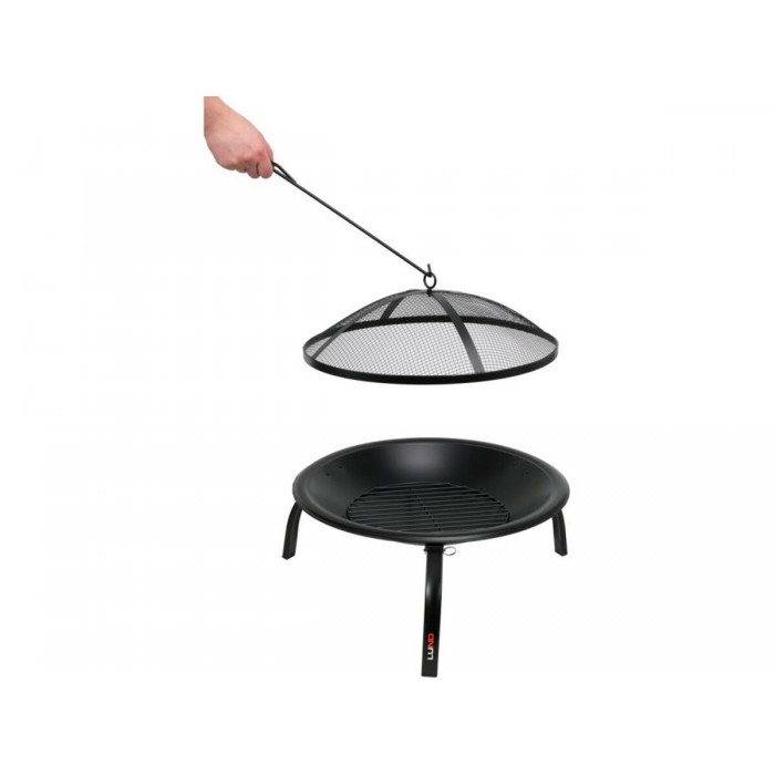 Чаша для вогню  LUND Ø= 56 см, вис.- 39 см на 3-х розкладних ніжках з сітчатою кришкою [1]