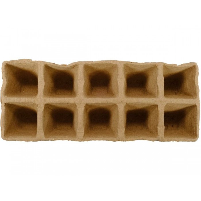 Лотки картоно-паперові під грунт для розсади FLO, 2 по 5 комірок- 30х 30 мм, глиб- 45 мм [40]