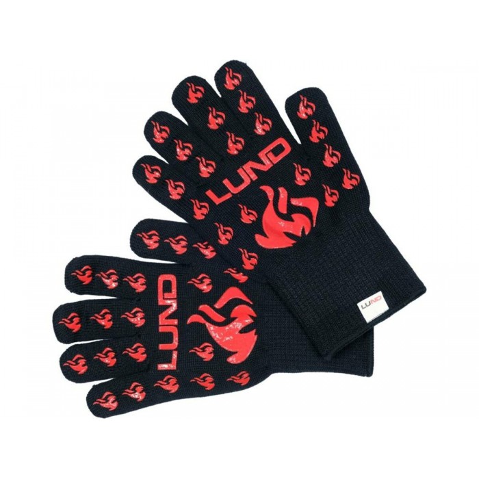 Рукавиці термостійкі для гриля LUND, t≤ 500 ºC, l= 30 см, з бавовни, силікона, поліестера [50]