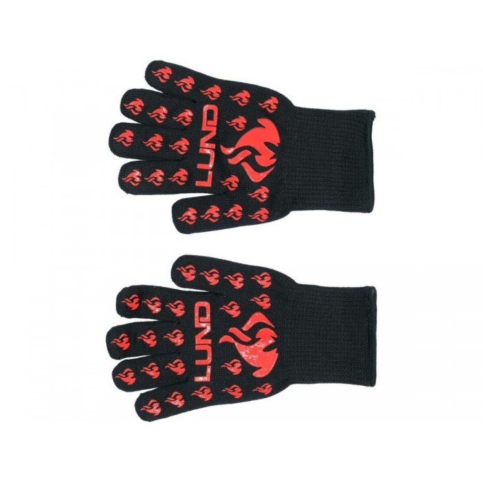 Рукавиці термостійкі для гриля LUND, t≤ 500 ºC, l= 30 см, з бавовни, силікона, поліестера [50]