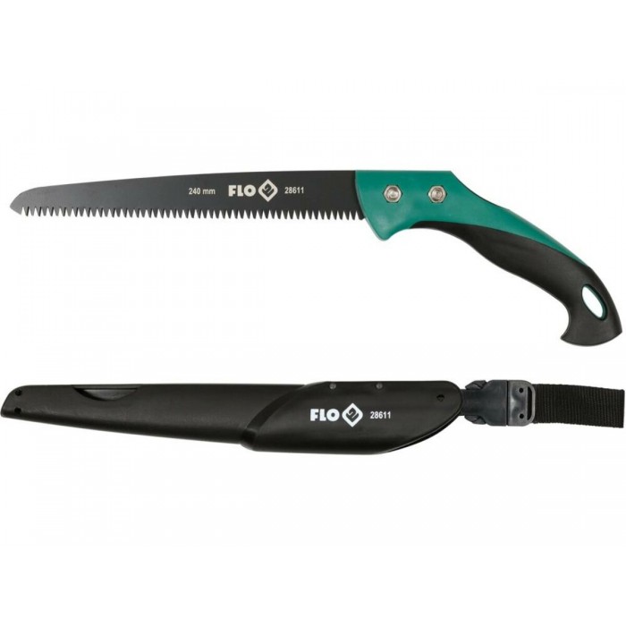 Ножівка садова FLO, L= 240 мм, 6 зубів/1", t= 1,2 мм з кобурою [24]