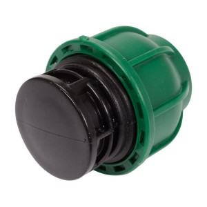 Заглушка до водяних пластикових труб 25 мм FLO поліпропіленова, для тиску 1 MPa [50]