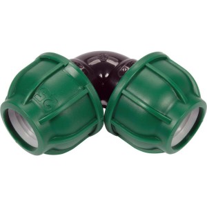 Коліно 90° до водяних пластикових труб 25х 25 мм- FLO поліпропіл., для тиску 1 MPa [50]