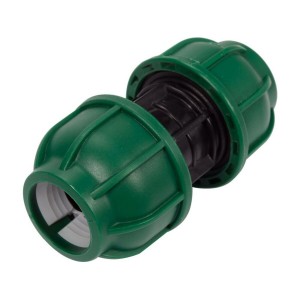 Муфта до водяних пластикових труб 25 мм- 25 мм FLO поліпропіленова, для тиску 1 MPa [50]