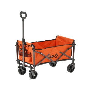 Візок присадибний розкладний на 4 колесах FLO з поворот важілем, ємність- 68х 39х 26см, навант- 70кг