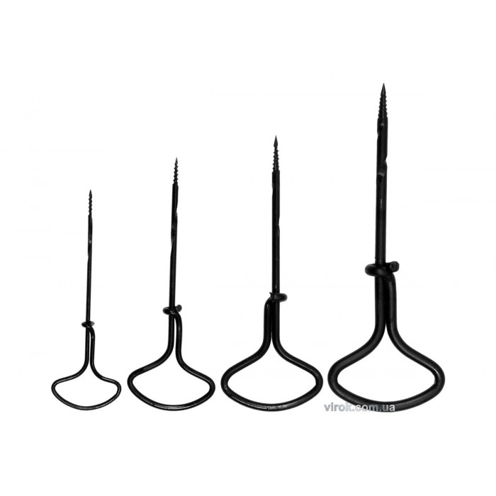 Бури ручні по дереву VOREL, Ø= 2, 3, 4, 5 мм, l= 100- 140 мм, 4 шт.(DW)