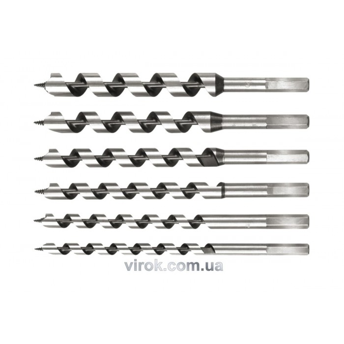 Набір свердл спіральних по дереву STHOR : Ø=10-20 мм, L= 230 мм. 6 шт. [10]