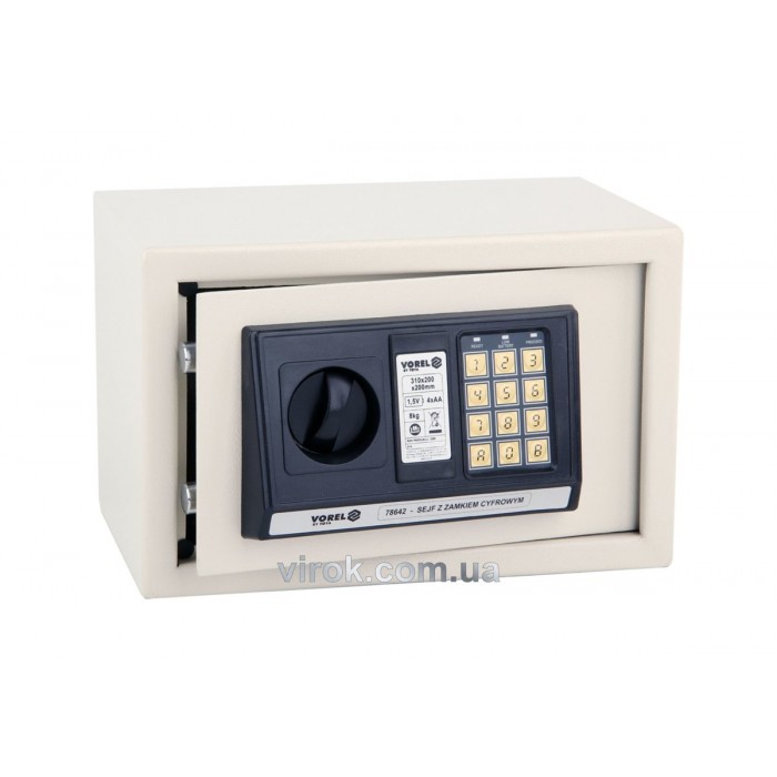 Сейф з електронним замком VOREL 31х20х20см [1/40]