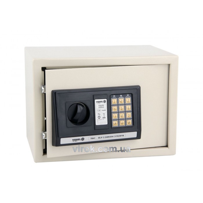 Сейф з електронним замком VOREL 35х25х25см [1/32]