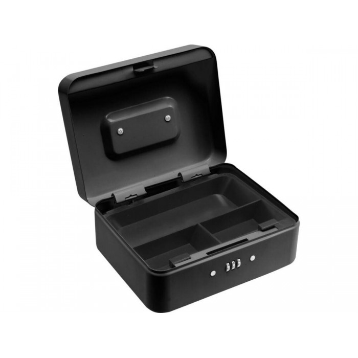 Скринька для грошей з цифровим замком VOREL чорна, 200х 160х 90 мм [10]