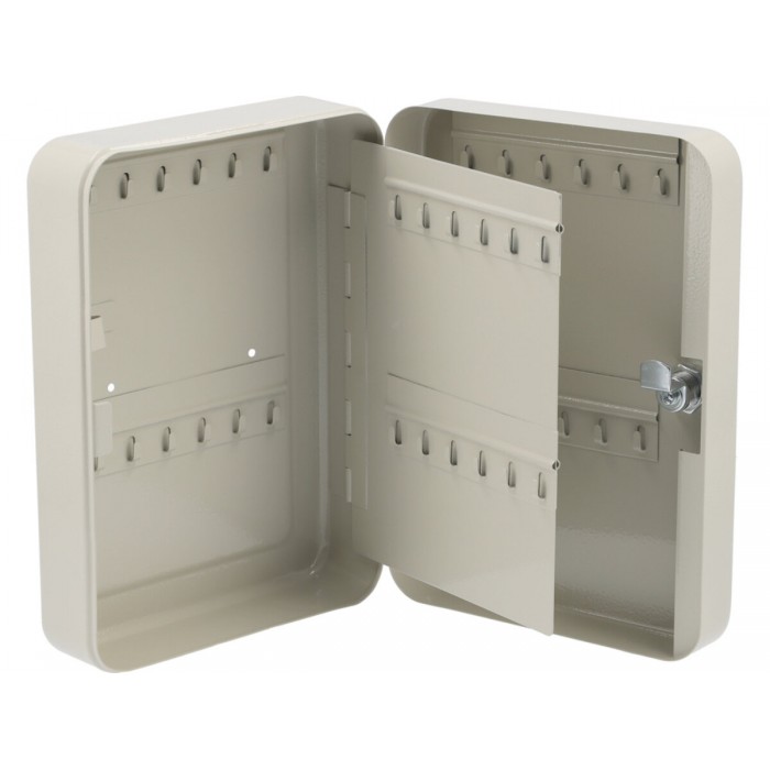 Ящик для ключів металевий VOREL: 48 гачків, 250х 180х 80 мм [10]