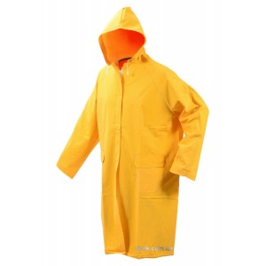 Плащ з капюшоном водонепроникний жовтий VOREL, розм. XXXL [16]