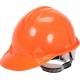 Каска для захисту голови VOREL оранжева з матеріалу HDPE [30/120]