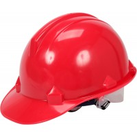 Каска для захисту голови VOREL червона з матеріалу HDPE [30]