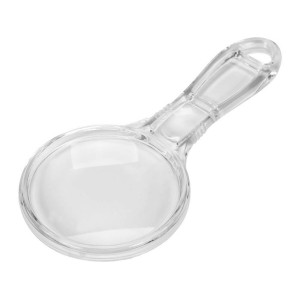 Лупа ручна в акриловій оправі VOREL, 2 лінзи 3х/6х кратні, 125х 57х 6 мм [40]