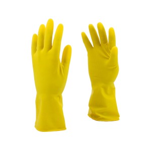 Рукавиці для господарських робіт FLO: l= 30 см, з латексу, розмір 7 [12]