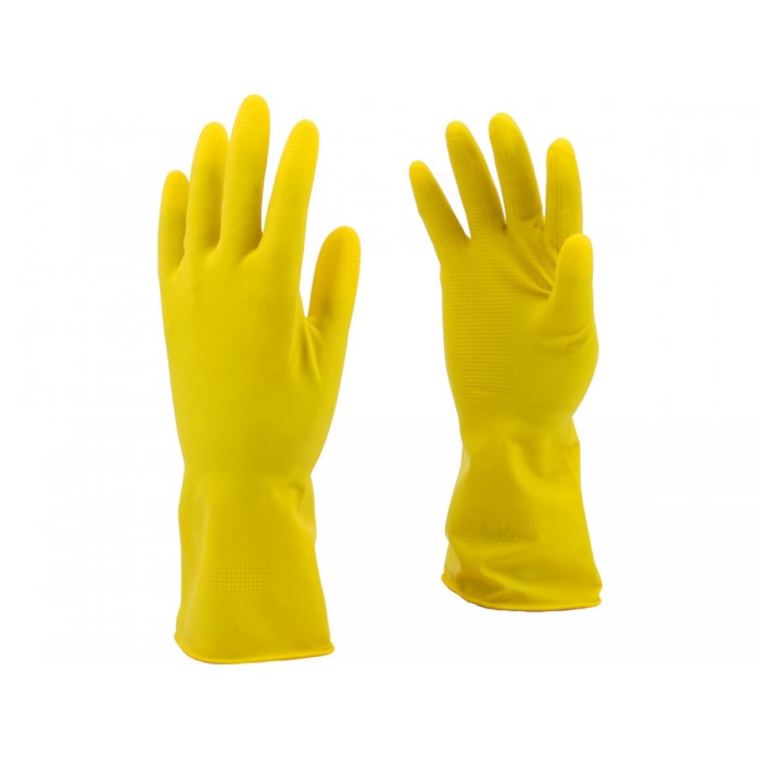 Рукавиці для господарських робіт FLO: l= 30 см, з латексу, розмір 7 [12]