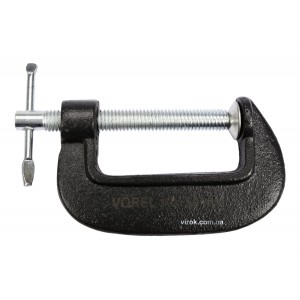 Струбцина з гвинтовим затиском "G" подібна VOREL; l= 50 мм [50]