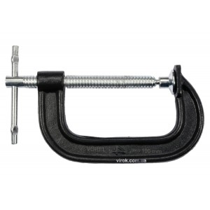 Струбцина з гвинтовим затиском "G" подібна VOREL; l= 100 мм [30]