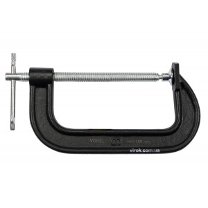 Струбцина з гвинтовим затиском "G" подібна VOREL; l= 150 мм [18]