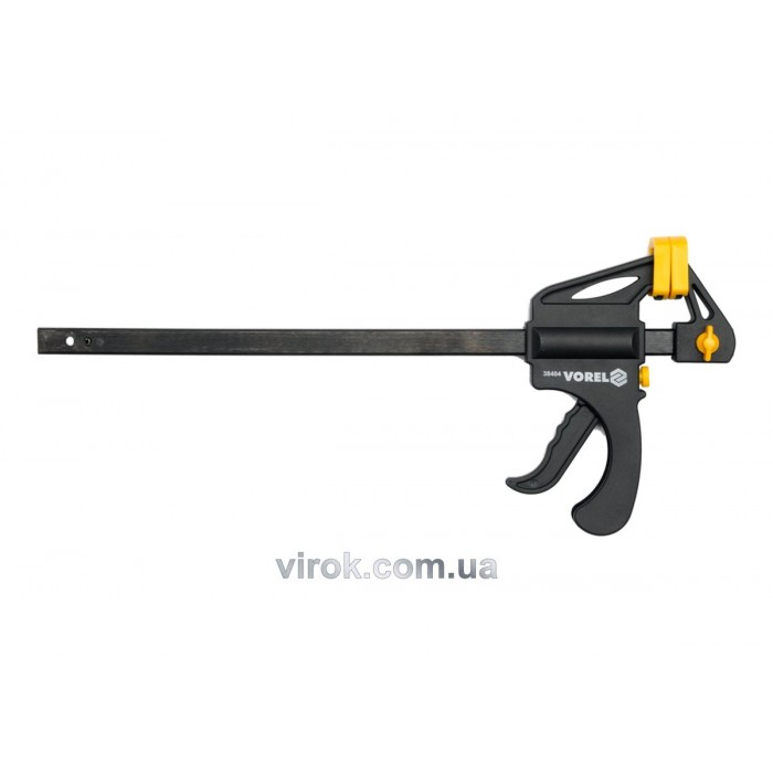 Струбцина VOREL "автомат" пластмасова, l= 250 мм [6/30]