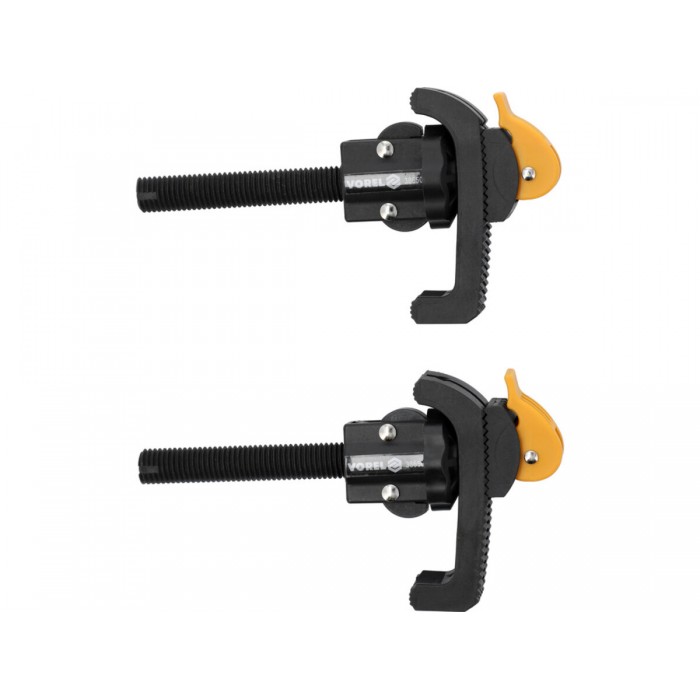 Струбцини швидкозатискні з нейлону VOREL настільні, l= 160 мм, Ø= 18 мм, важіль 110х 30 мм, 2 шт [5]