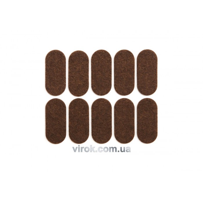 Протектор самоклеючий повстяний VOREL, 20х45мм, набір 10шт.[60/720]