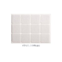 Протектор самоклеючий повстяний VOREL, 28х28мм, набір 12шт. [60/720]