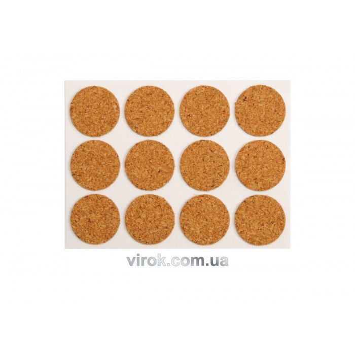 Протектор самоклеючий корковий VOREL, 28мм, набір 12шт [60/720]