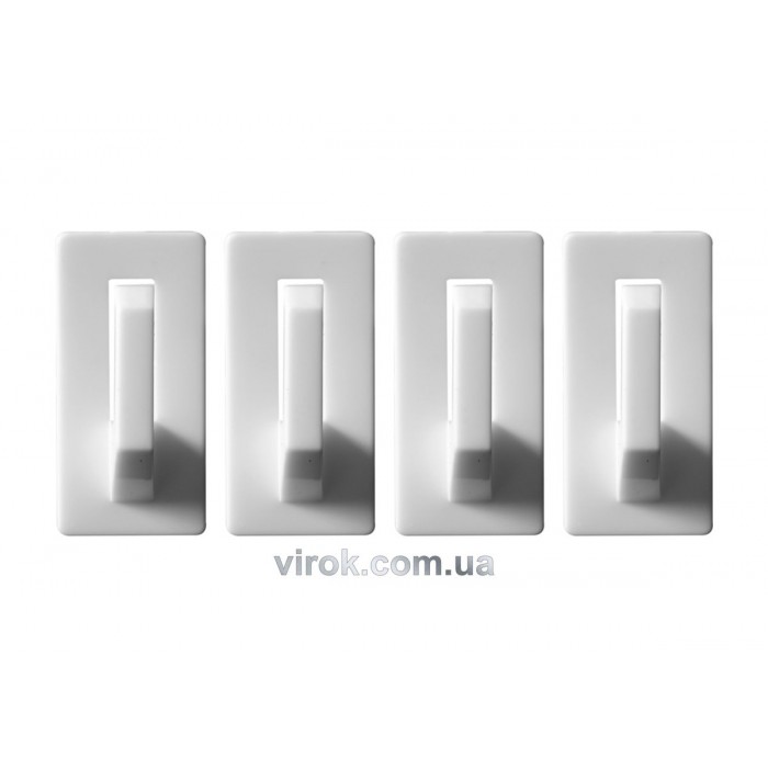 Гачки настінні VOREL самоклеючі, набір 4 шт. [12/192]