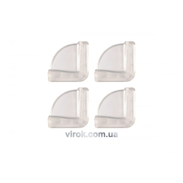 Накладка захисна VOREL плоска для кутів меблів, Набір 4 шт. [12/144]