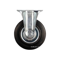 Колесо до візка Ø= 100 мм, b= 27 мм VOREL зі штивною опорою; h= 130 мм, навантаж.- 60 кг [32]